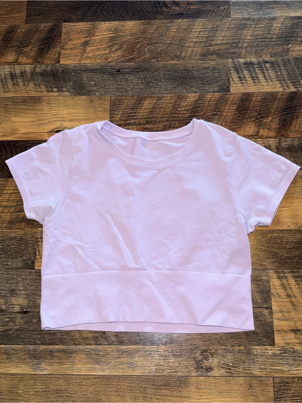 Offline by aerie Light Lavender Cropped Tee